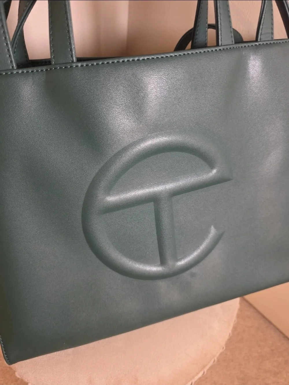 Telfar Medium Green Tote Handbag-Just Like NEW